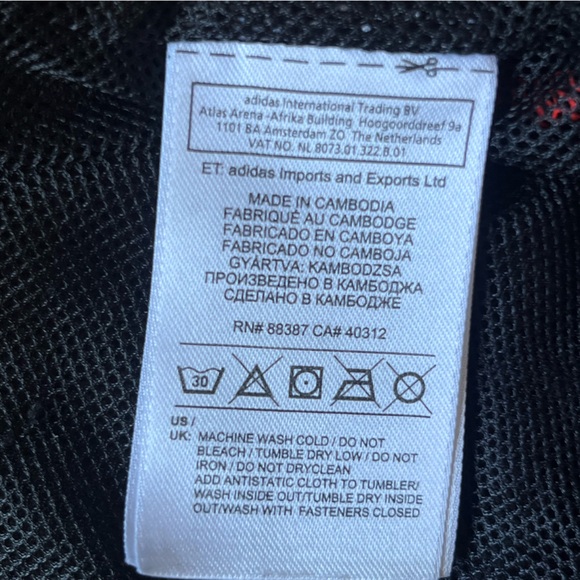 Adidas Kids Unisex Boy’s Youth F50 (Orange:Black) Track Jacket Size Small - Picture 10 of 11